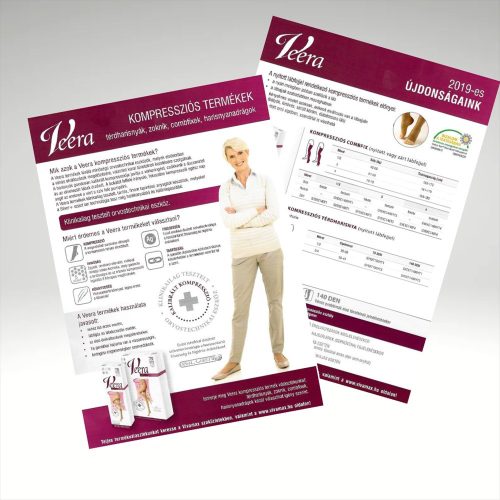 Veera dupla oldalas leaflet A4 2019-es újdonságok (30db/csomag)
